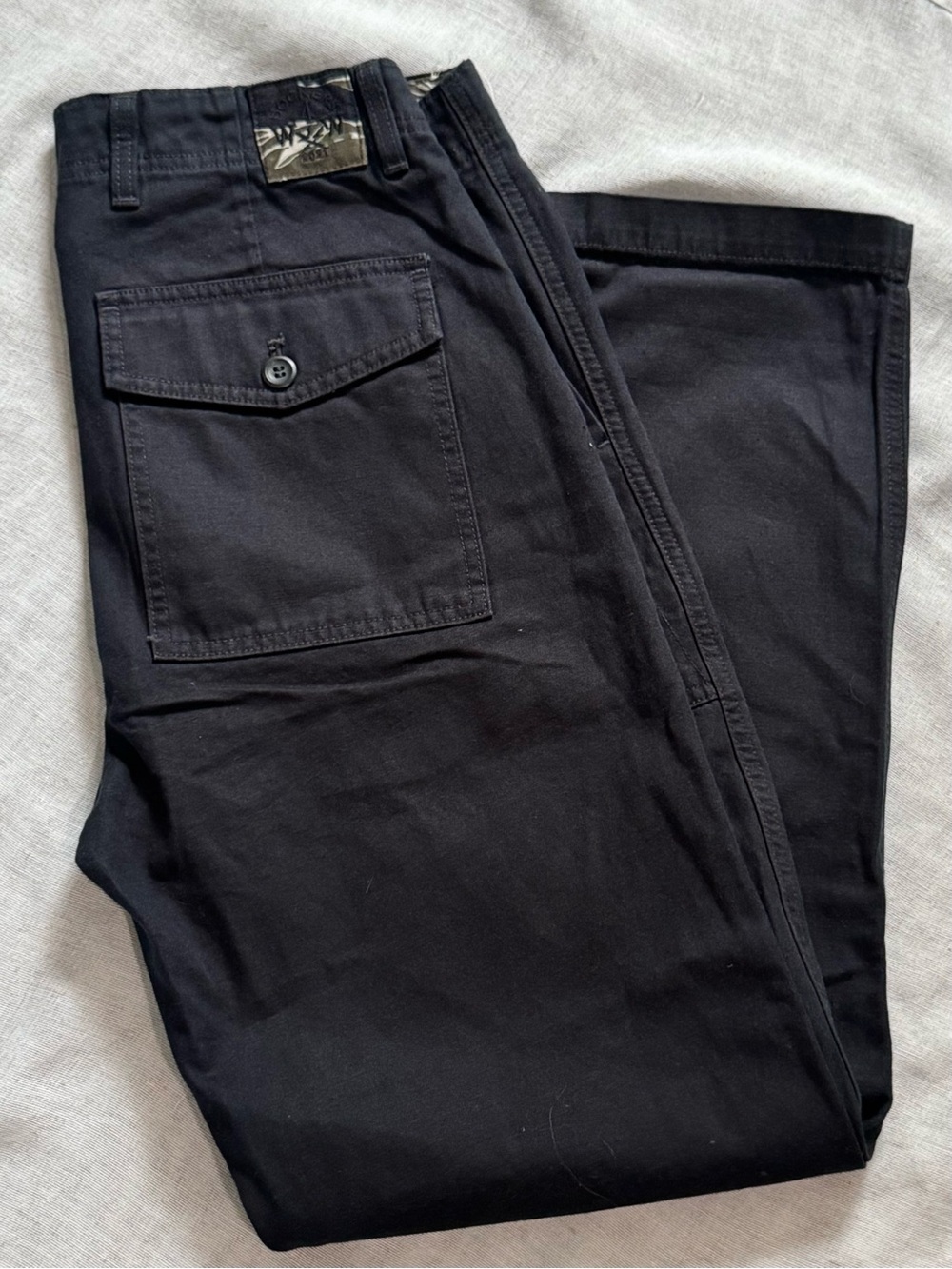 Men’s Hemp & Cotton Dockers Black Cargo Utility Pants Sz. 32x30 Gorpcore